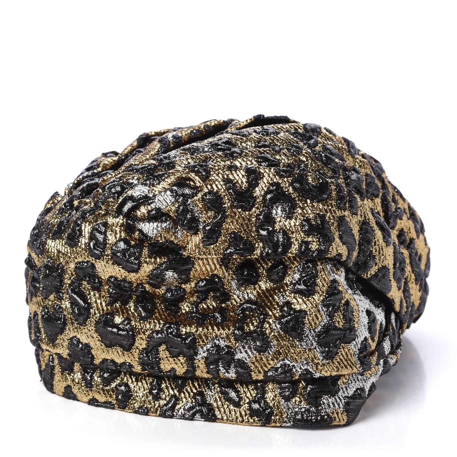 Gucci Metallic Leonte Turban S 56 Black Gold 4 of 7