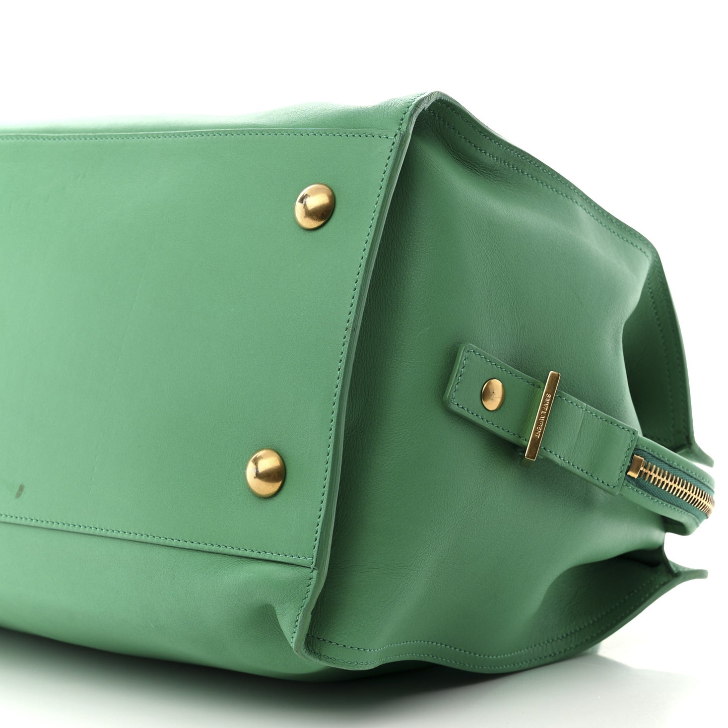 Calfskin Medium Classic Y Cabas Green