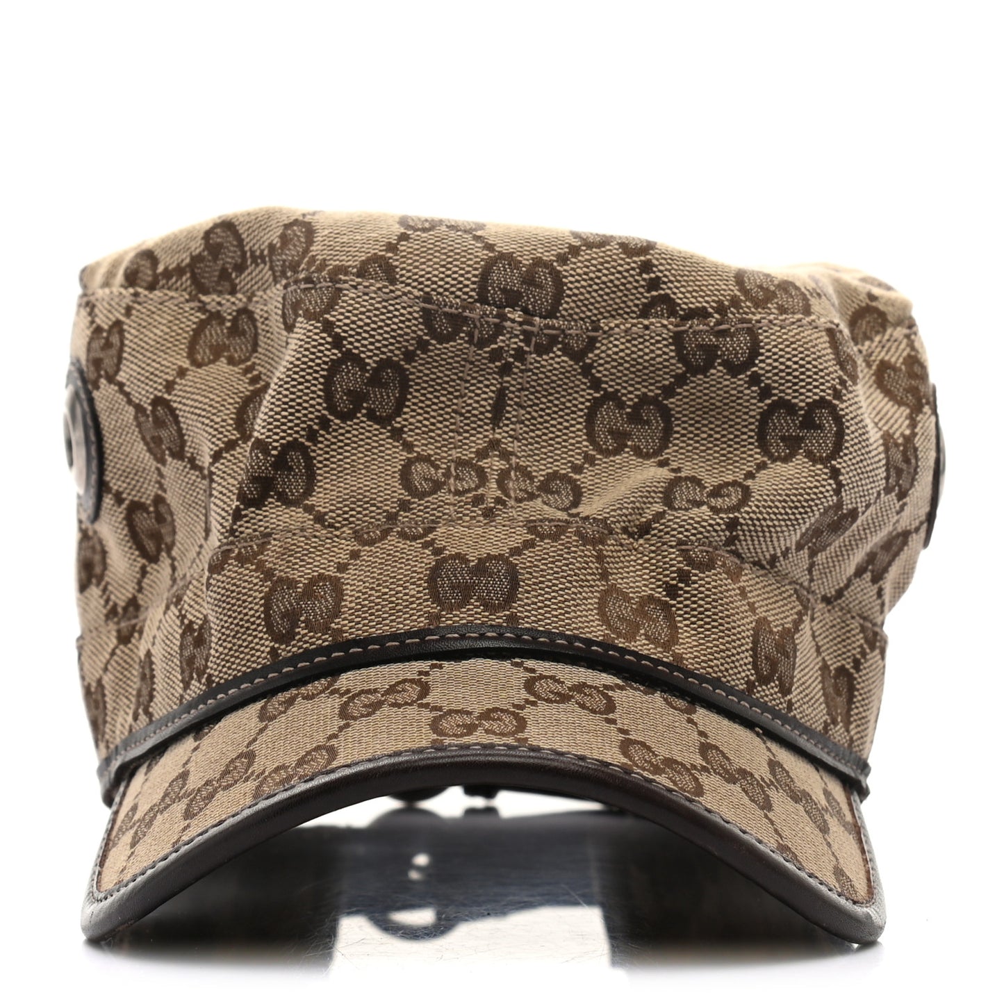 Monogram Military Hat L Brown