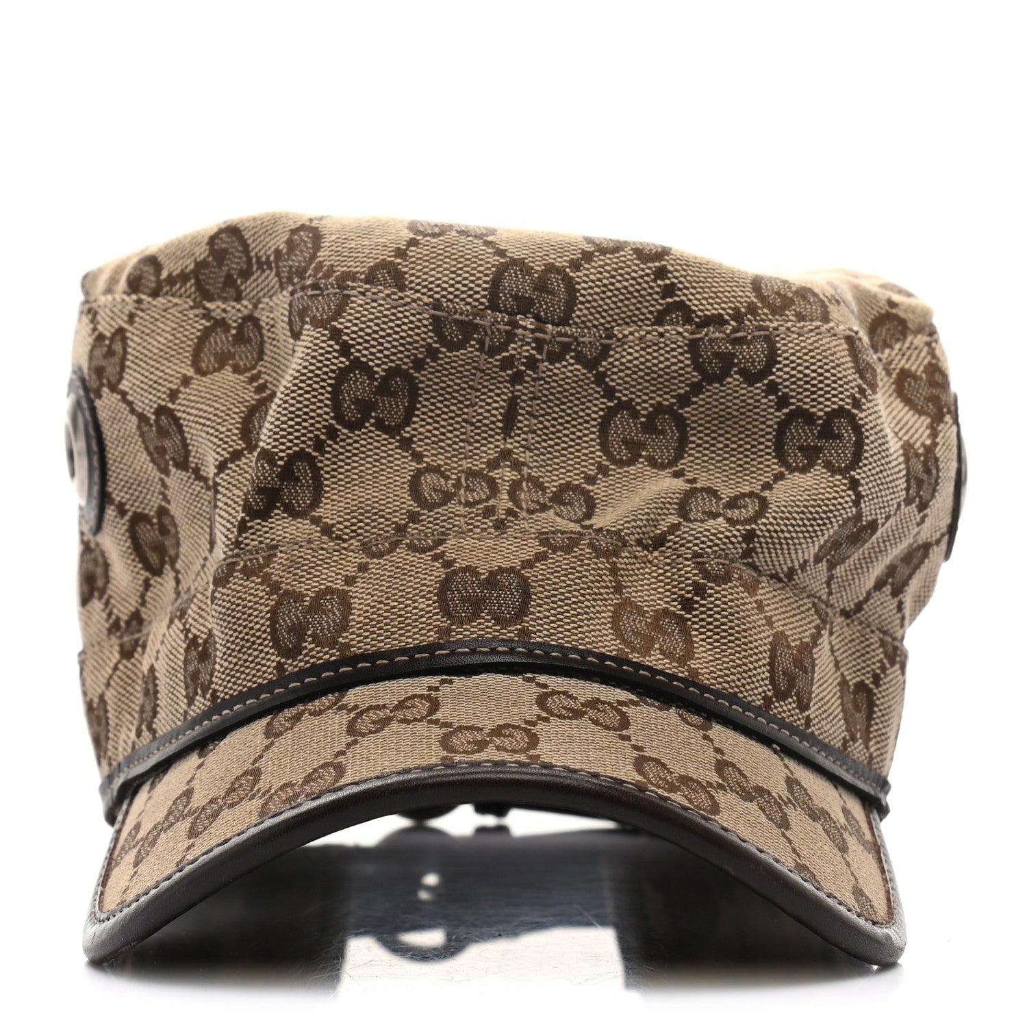 Gucci Monogram Military Hat L Brown 3 of 9