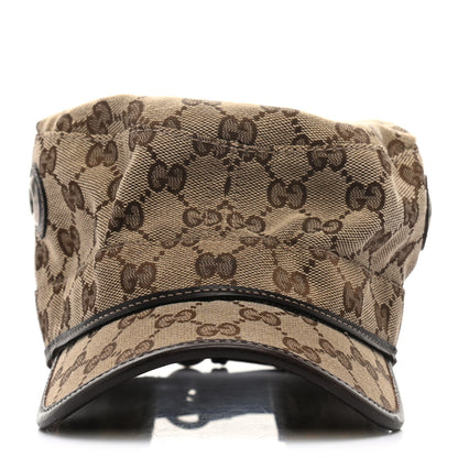 Gucci Monogram Military Hat L Brown 3 of 9