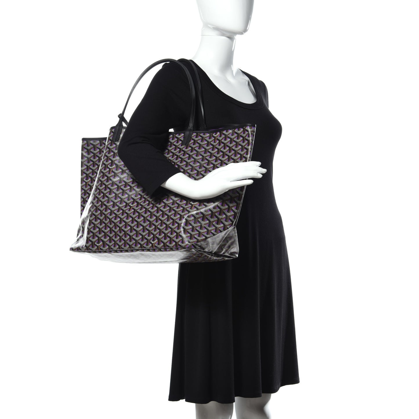 Goyardine Saint Louis Claire Voie PM Black Violet