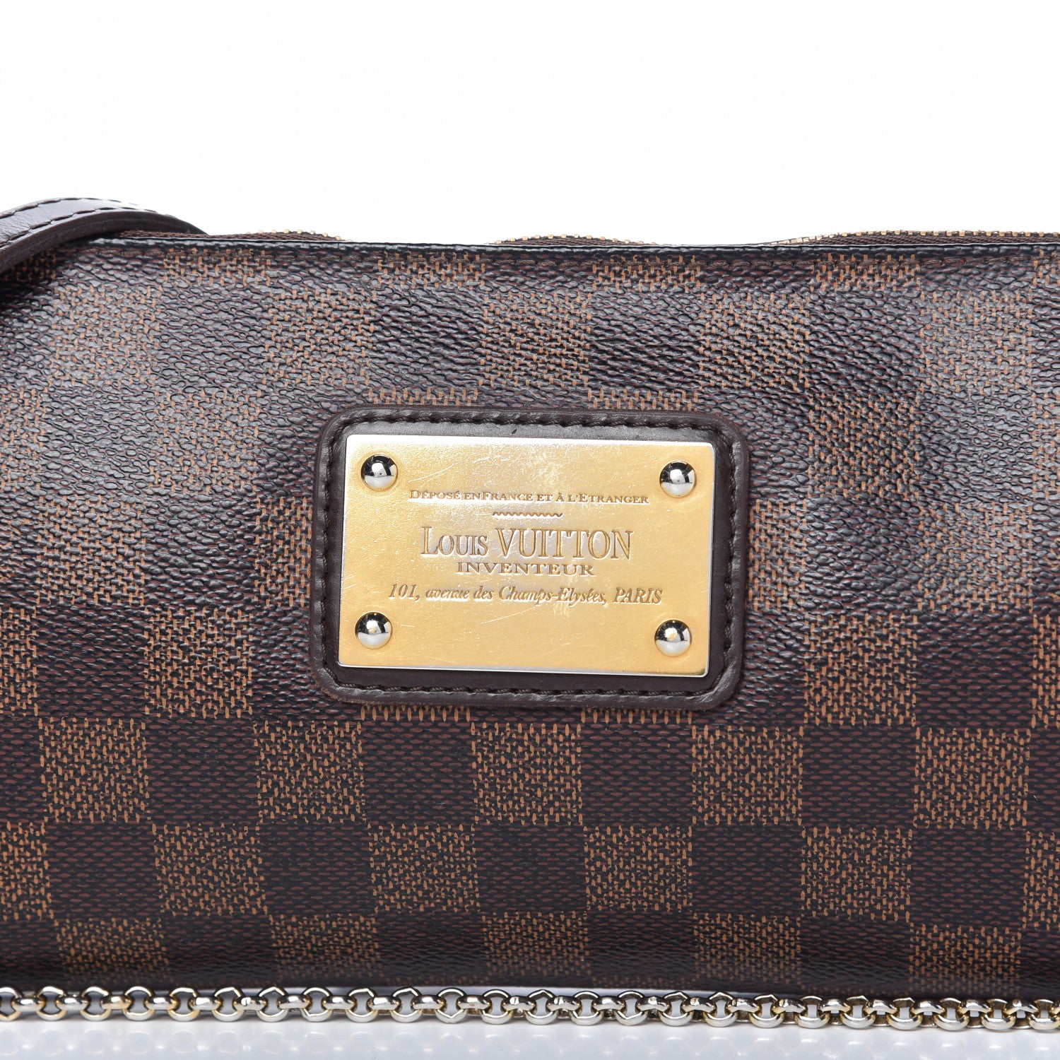 Louis Vuitton Damier Ebene Eva Clutch 9 of 11
