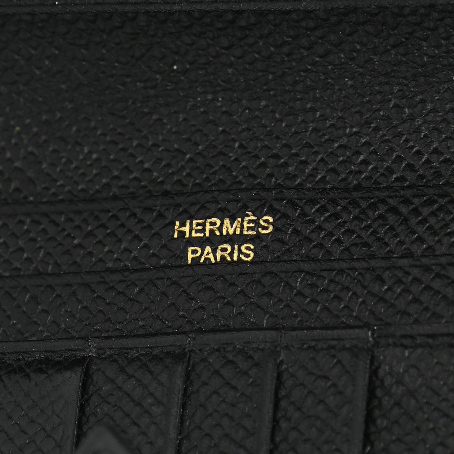Hermes Epsom Bearn Compact Wallet Black 6 of 8