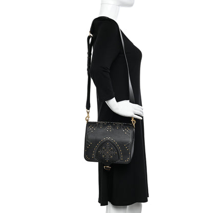Burberry Calfskin Studded Square Satchel Black 2 of 9