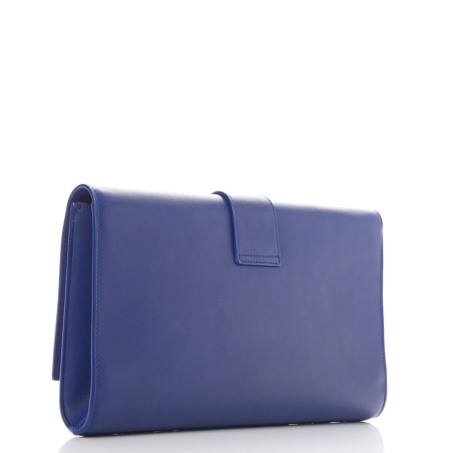 Calfskin Classic Y Ligne Clutch Royal Blue