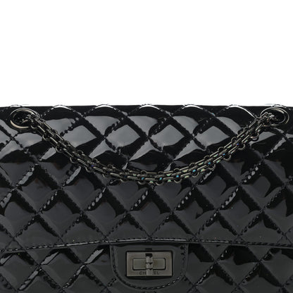 Chanel Patent Calfskin Quilted 2.55 Reissue 225 Flap So Black 8 of 13