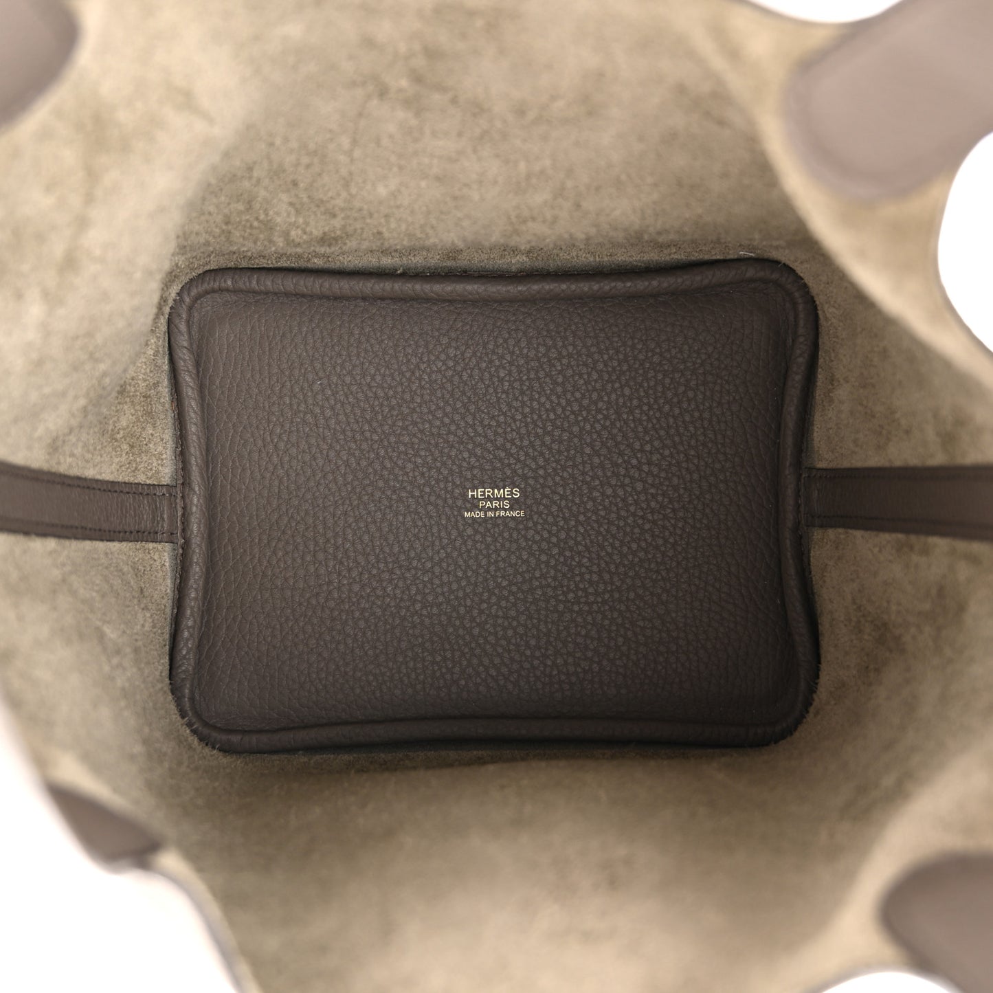 Taurillon Clemence Picotin Lock 18 PM Etain