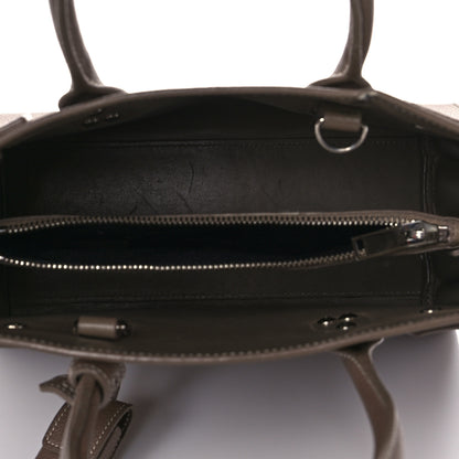 Saint Laurent Grained Calfskin Topstich Baby Sac De Jour Taupe 4 of 12