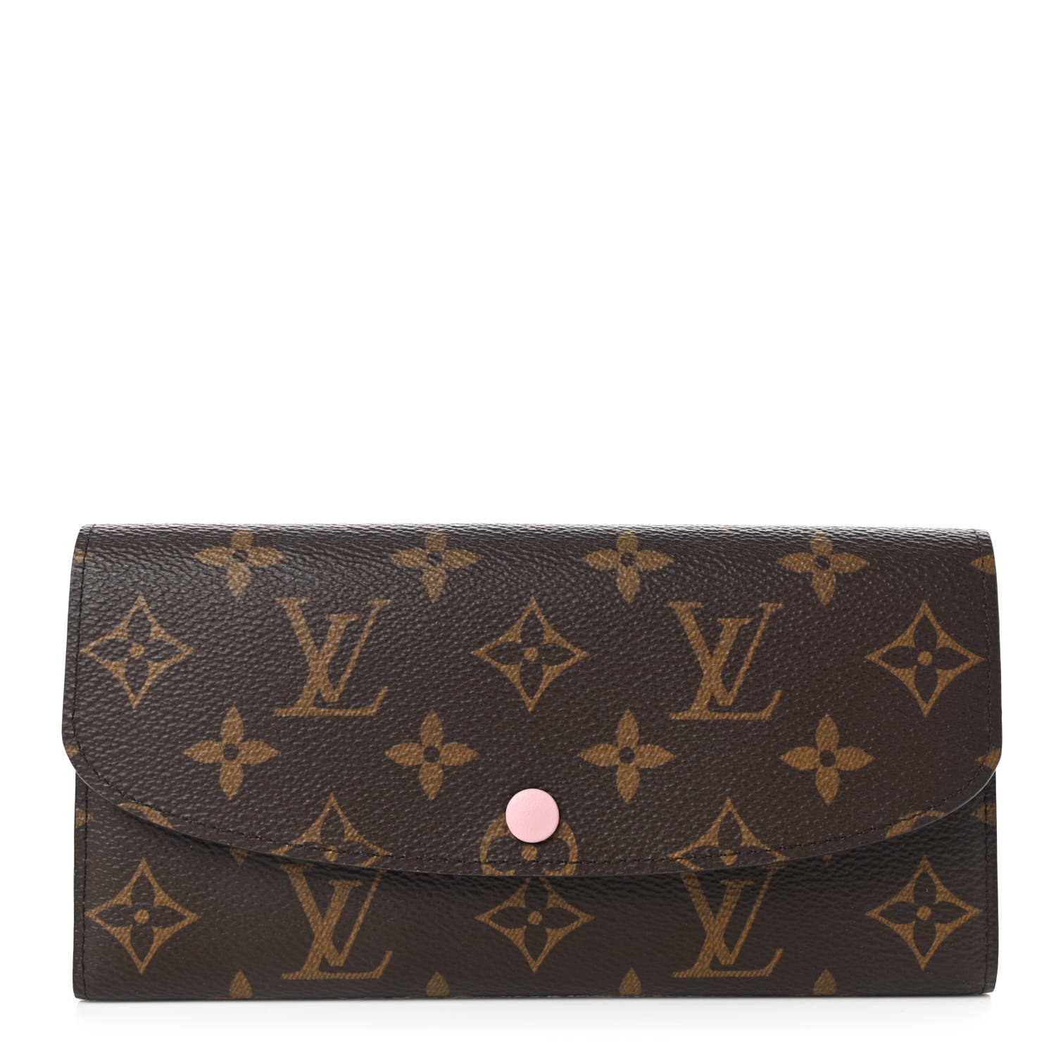 Louis Vuitton Monogram Emilie Wallet Rose Ballerine 1 of 6