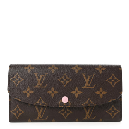 Louis Vuitton Monogram Emilie Wallet Rose Ballerine 1 of 6