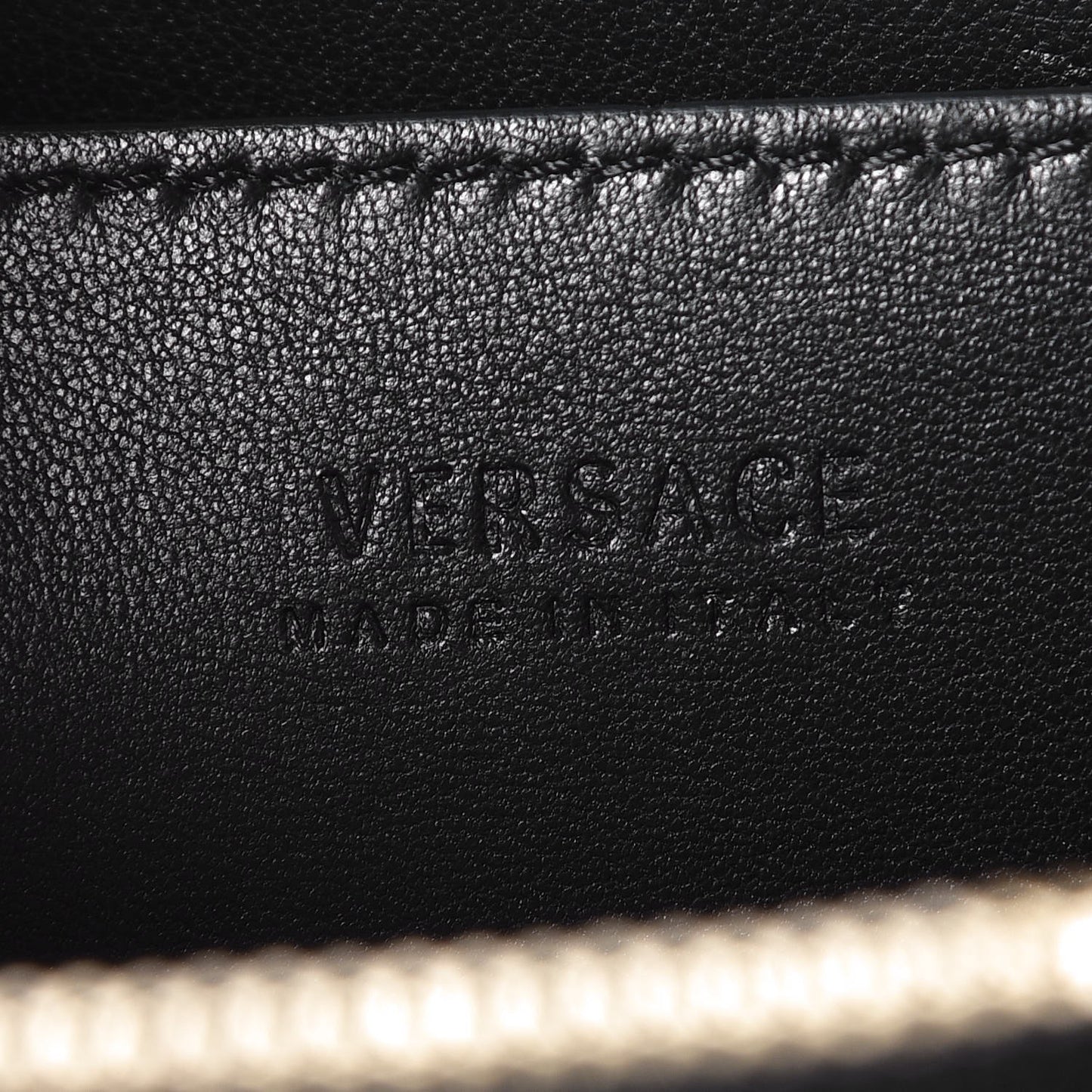 Calfskin Studded Medium DV One Satchel Black