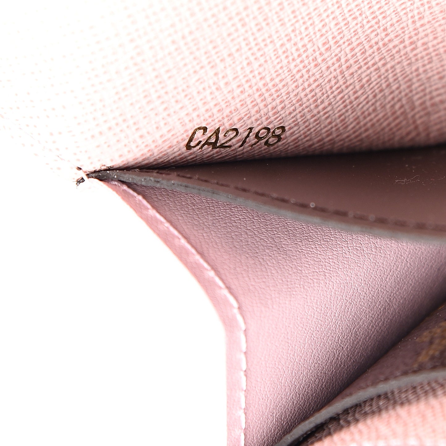 Monogram Emilie Wallet Rose Ballerine
