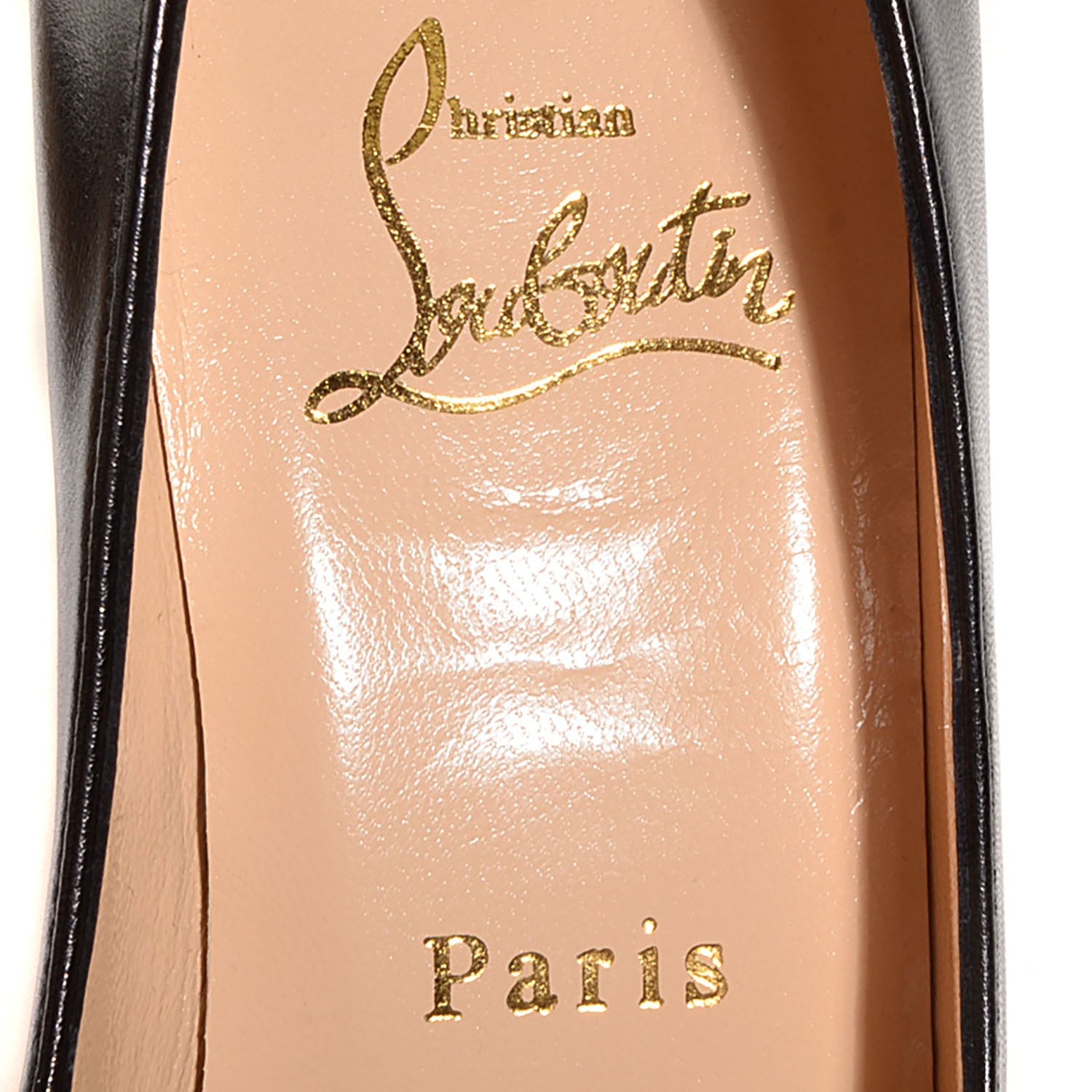 Christian Louboutin Kid Leather Fifi 85 Pumps 35.5 Black 7 of 8