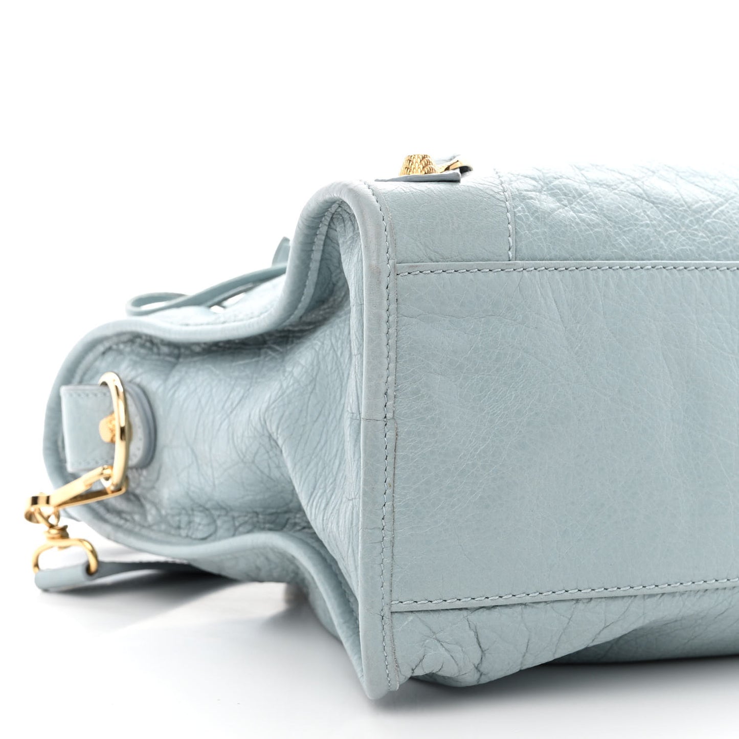 Agneau Giant 12 Gold Hardware City Bleu Opaline