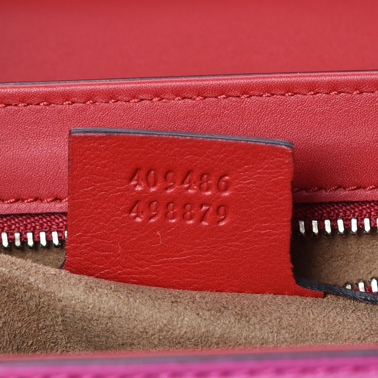 Gucci Moon Calfskin Bi-Color Medium Padlock Shoulder Bag New Rosette Hibiscus Red 9 of 9