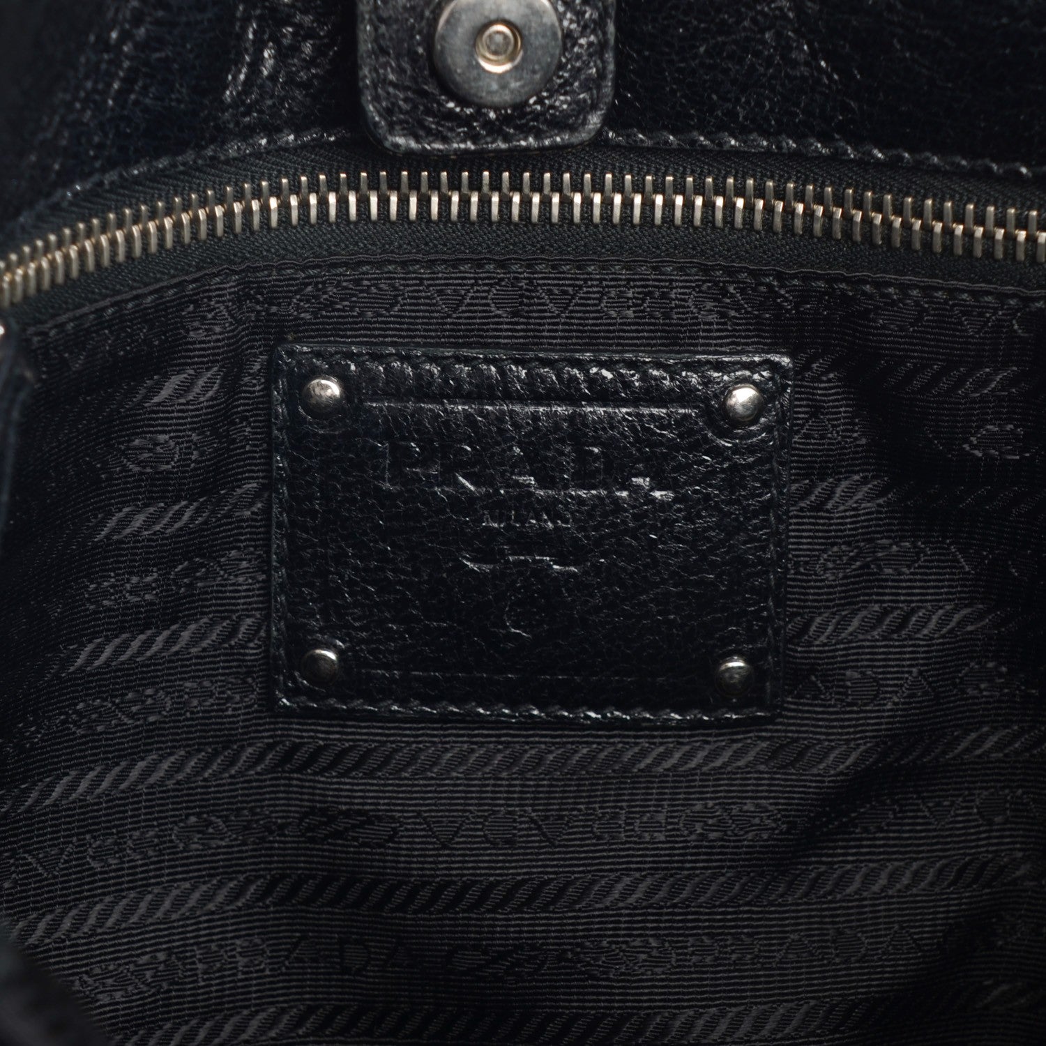 Prada Tessuto Nylon Quilted Tote Nero Black 6 of 9
