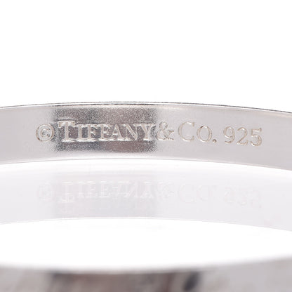 Tiffany Sterling Silver Notes Bangle Bracelet 3 of 5