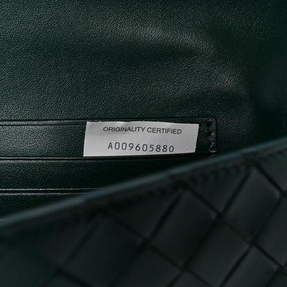 Bottega Veneta Nappa Intrecciato Long Andiamo Top Handle Clutch Emerald Green 8 of 11