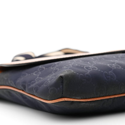 Gucci Nylon Monogram Signature Web Small Messenger Navy 9 of 10