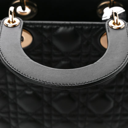 Christian Dior Lambskin Cannage Small My ABCDior Lady Dior Black 13 of 14