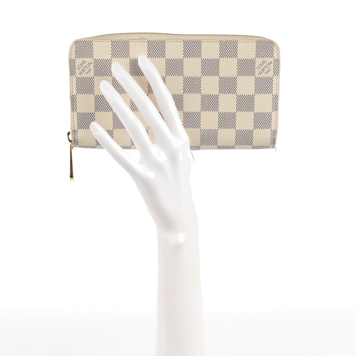 Louis Vuitton Damier Azur Zippy Wallet 2 of 11