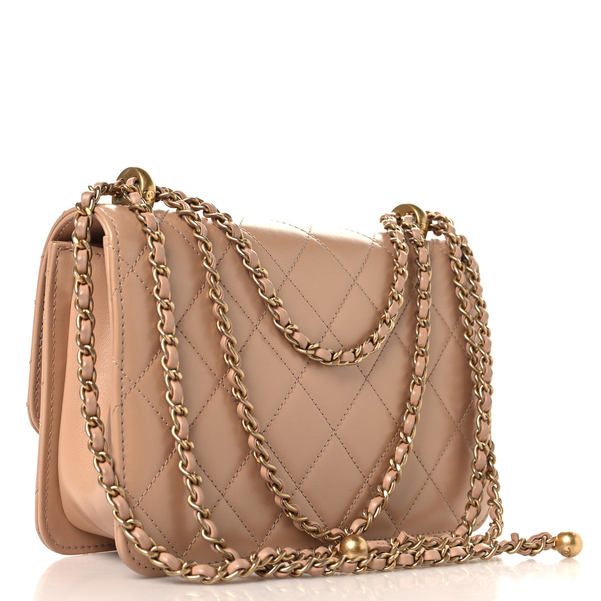Chanel Calfskin Quilted Perfect Fit Flap Beige 2 of 9