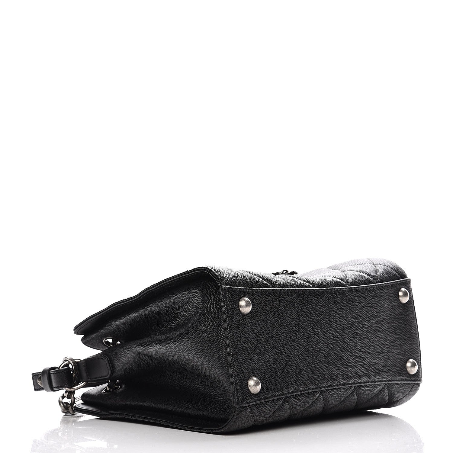 Chanel Caviar Quilted Small CC Bucket Bag Black 4 of 7