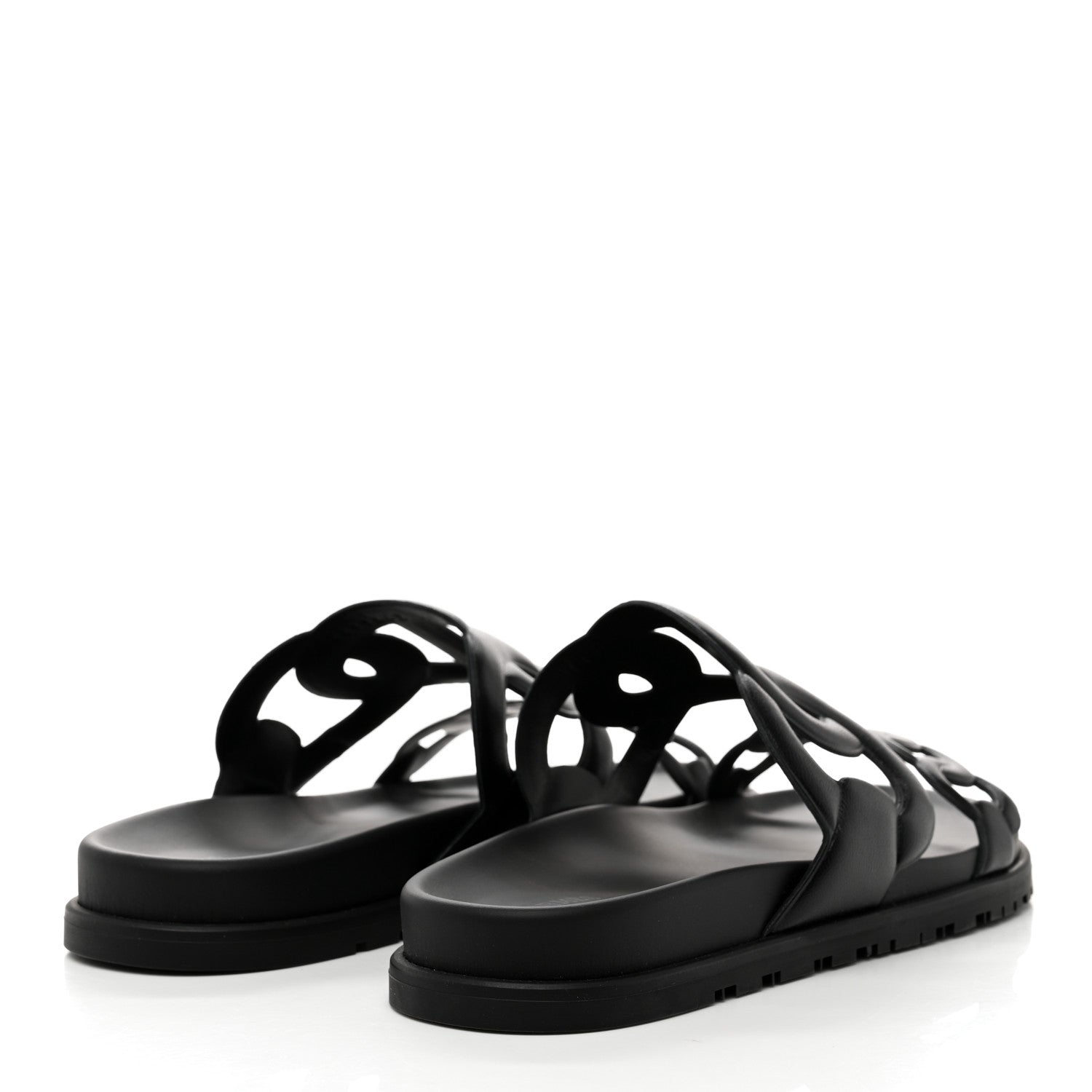 Hermes Nappa Extra Sandals 40 Black 4 of 9