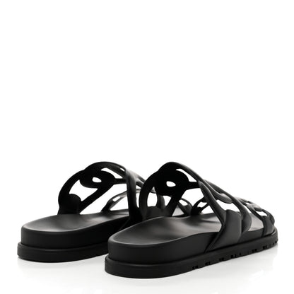 Hermes Nappa Extra Sandals 40 Black 4 of 9