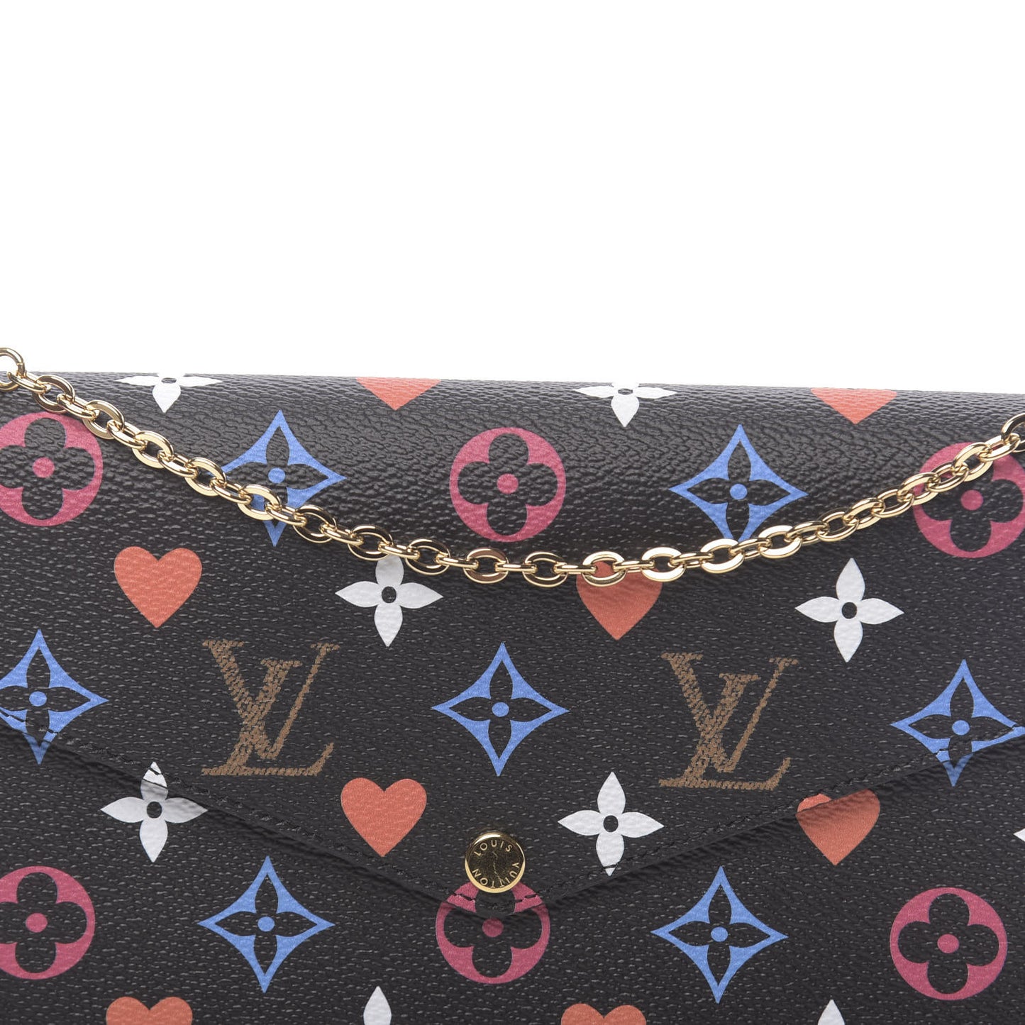 Game On Felicie Chain Wallet Black