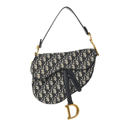Christian Dior Oblique Saddle Bag Blue 1 of 7