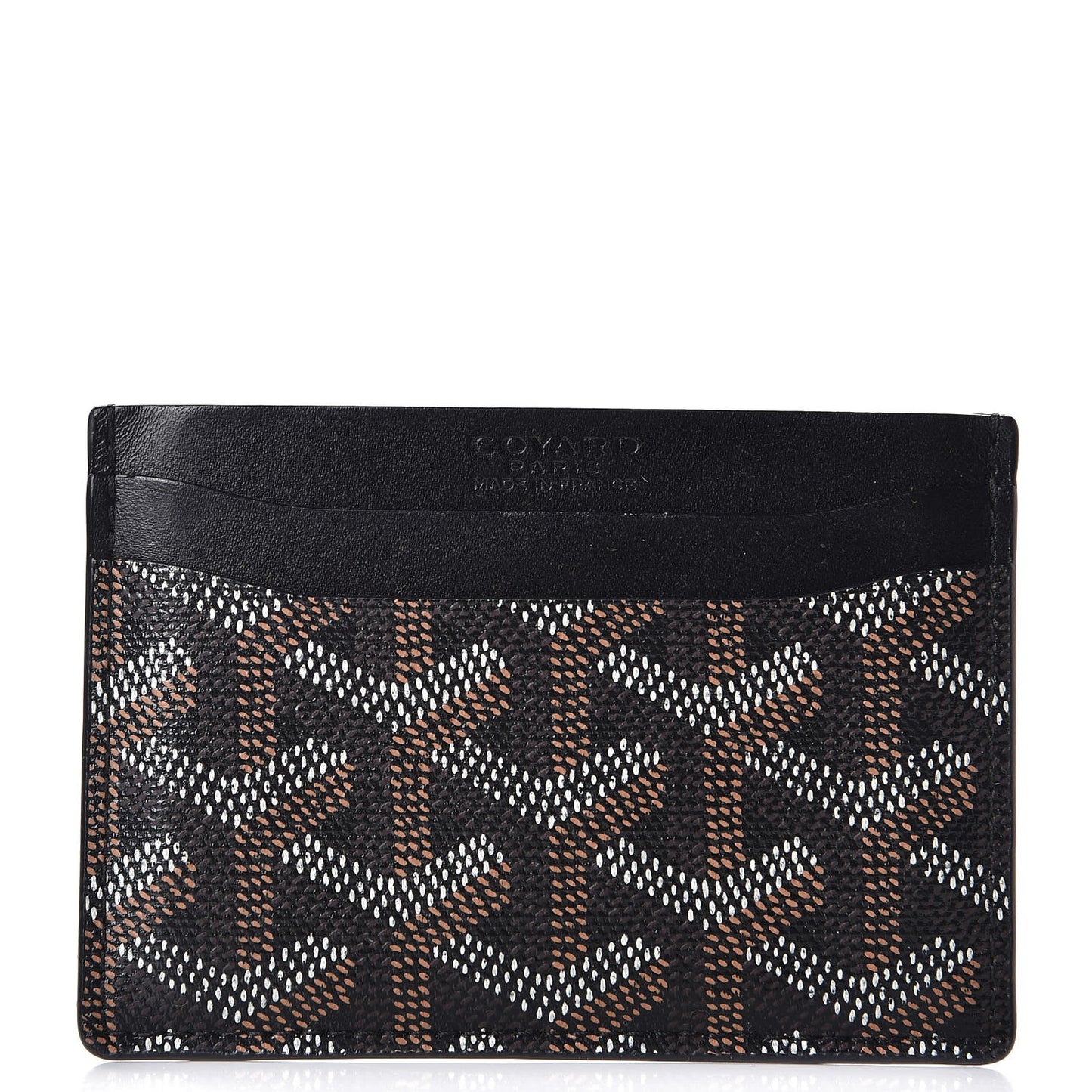 Goyardine Saint Sulpice Card Holder Black