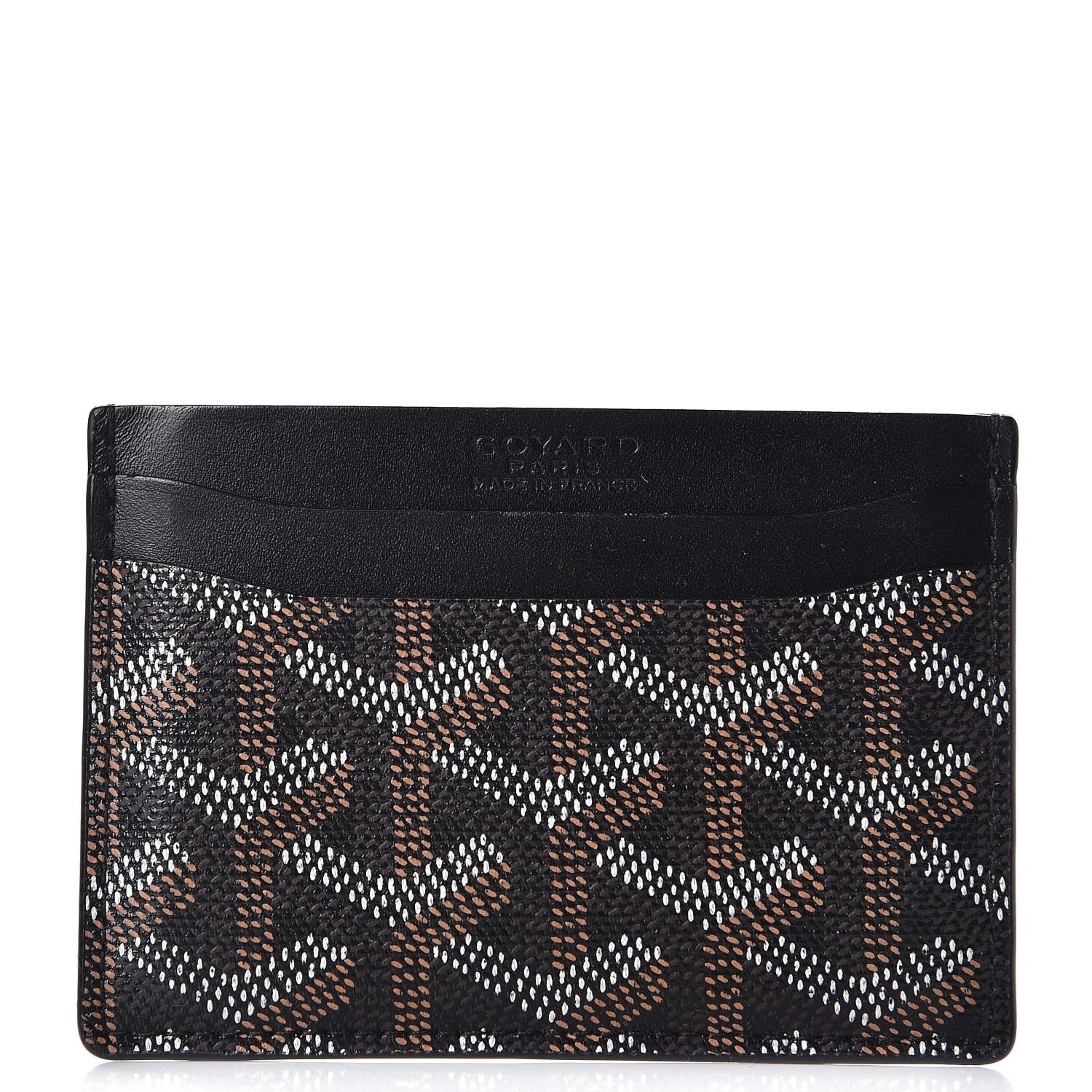 Goyard Goyardine Saint Sulpice Card Holder Black 1 of 8