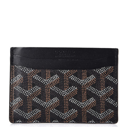 Goyard Goyardine Saint Sulpice Card Holder Black 1 of 8