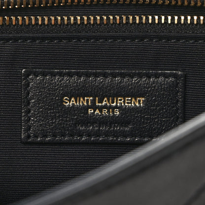 Saint Laurent Lambskin Matelasse Monogram Medium Niki Chain Satchel Black 6 of 13