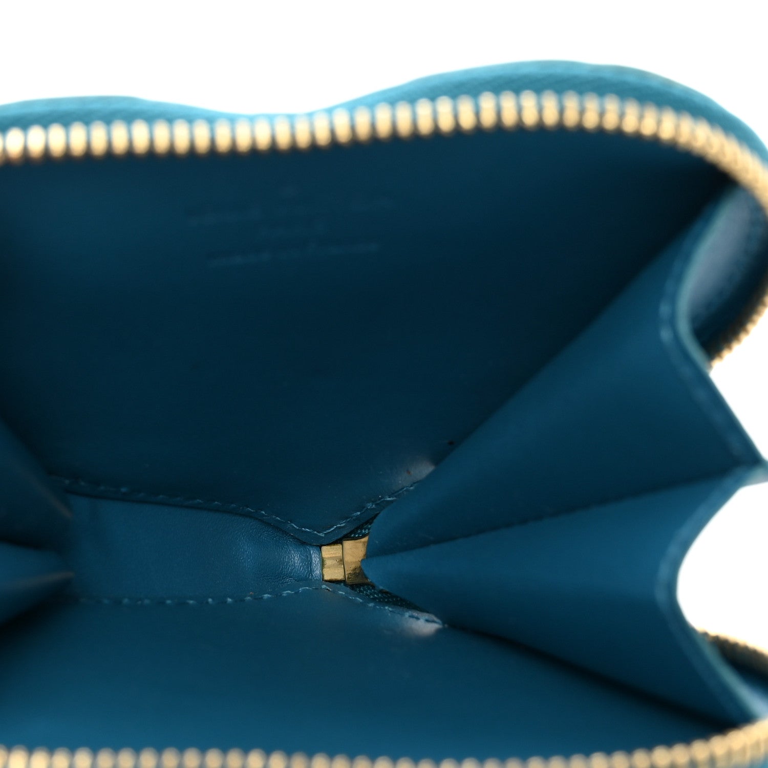 Louis Vuitton Vernis Heart Coin Purse Blue Galactic 5 of 8