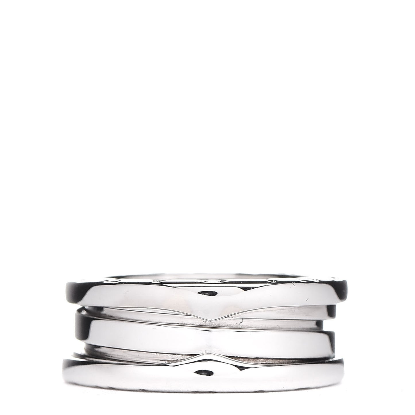 18K White Gold B.Zero1 Three-Band Ring 49 5