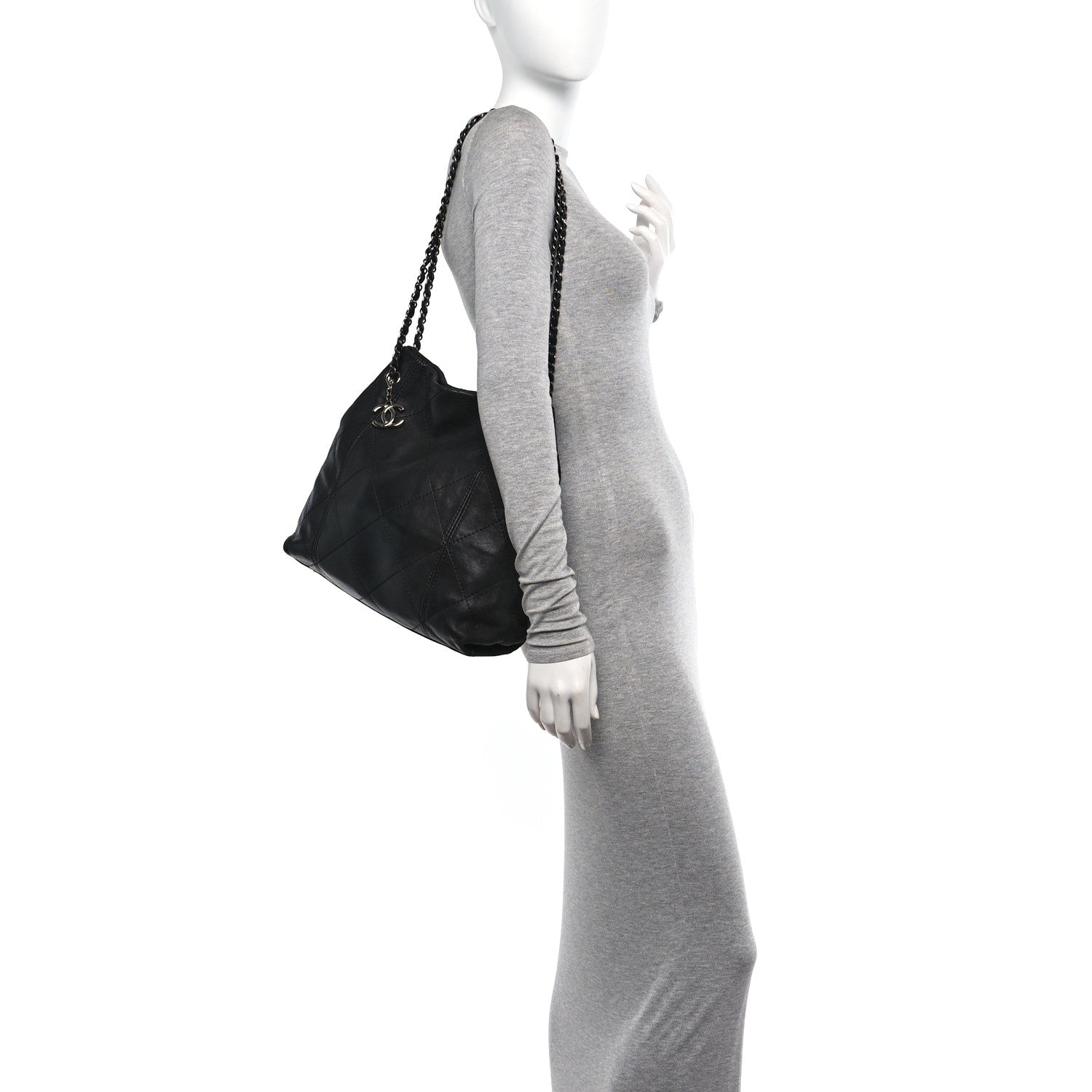 Chanel Lambskin Quilted Small Soft Touch Shoulder Bag Black 2 of 11