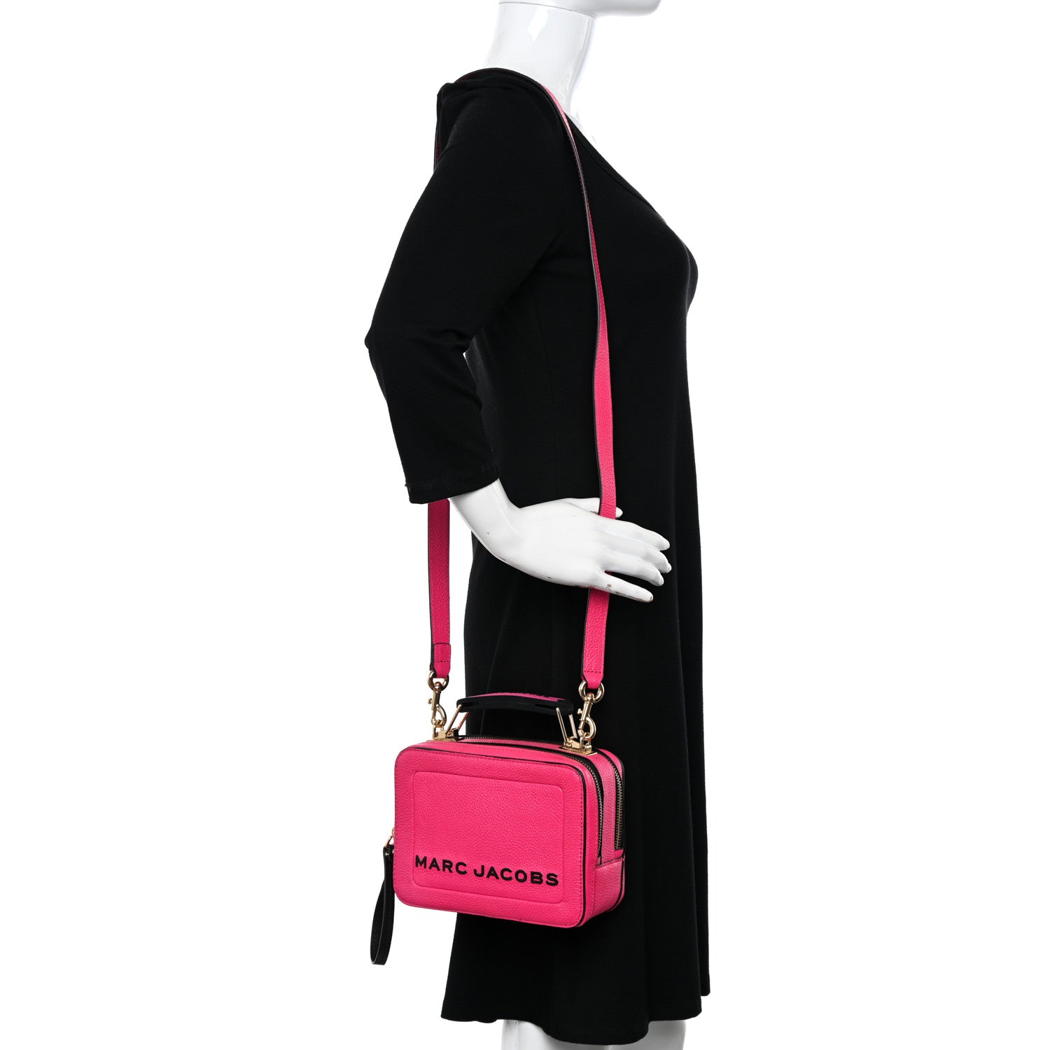 Marc Jacobs Calfskin Mini The Box Bag Pink 2 of 13