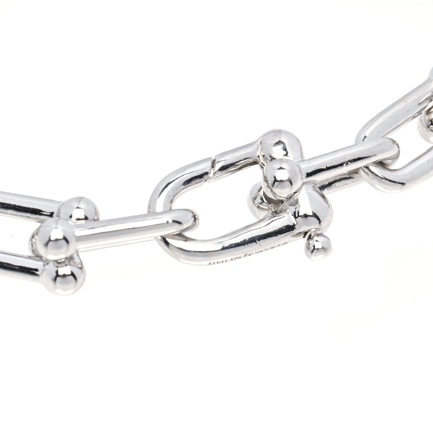 Tiffany Sterling Silver HardWear Graduated Link Necklace 3 of 4