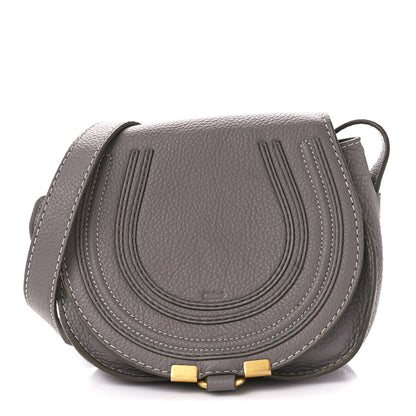 Chloe Calfskin Mini Marcie Round Crossbody Bag Cashmere Grey 1 of 12
