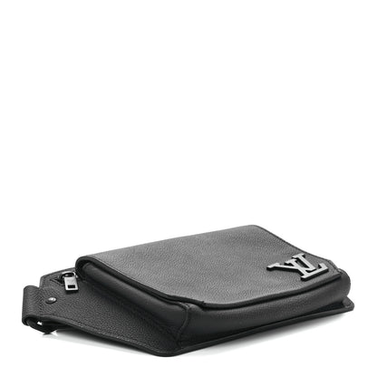 Louis Vuitton Grained Calfskin Aerogram Takeoff Sling Black 4 of 13