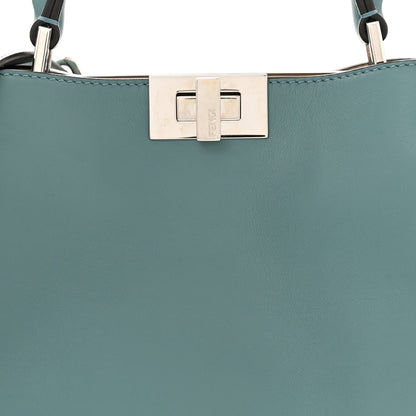 Fendi Vitello Tahiti Burro Bi-Color Medium Peekaboo Iconic Essentially Satchel Pound Sand Nuvola 9 of 11