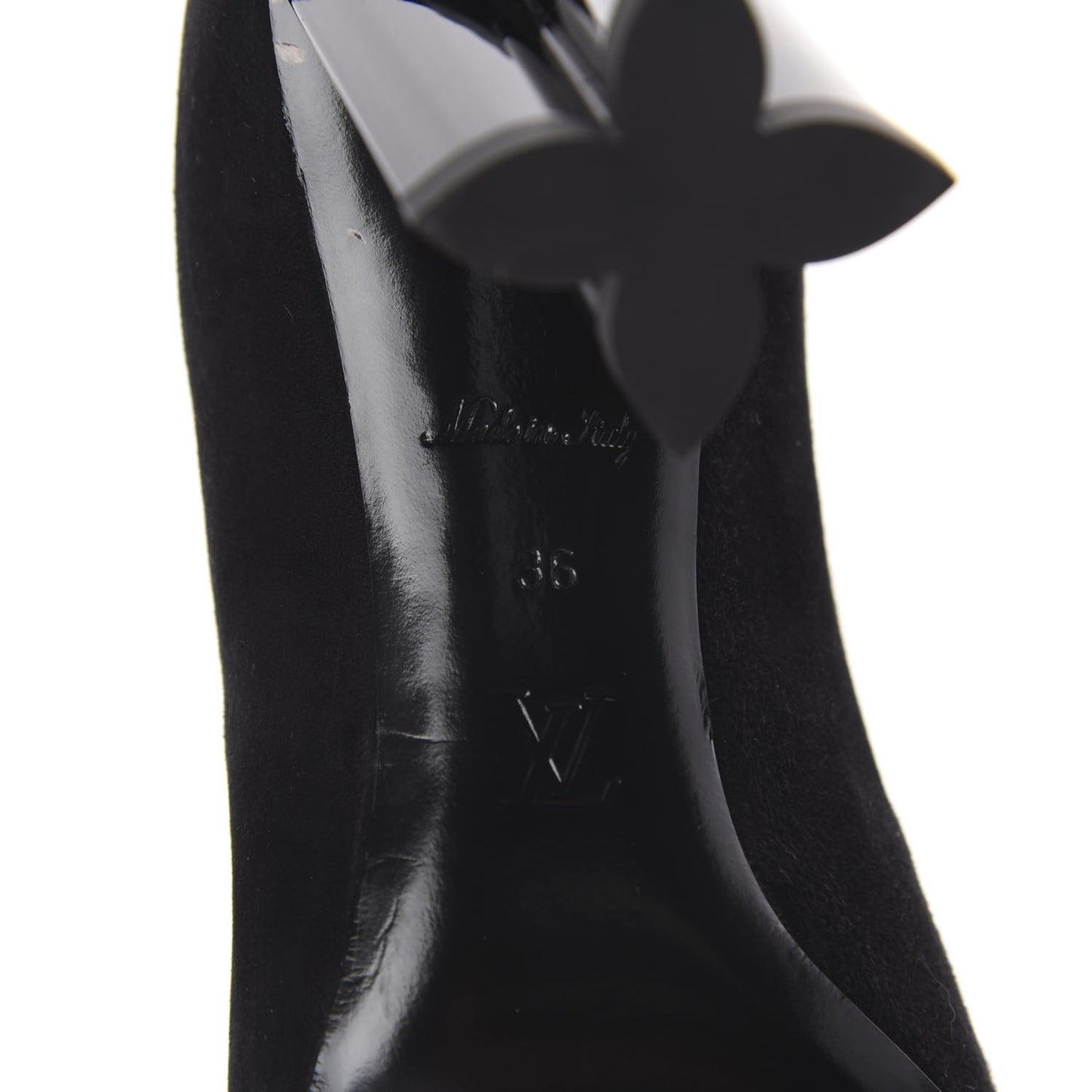 Suede Monogram Uniformes Cap Toe Chelsea 80mm Ankle Boots 36 Black