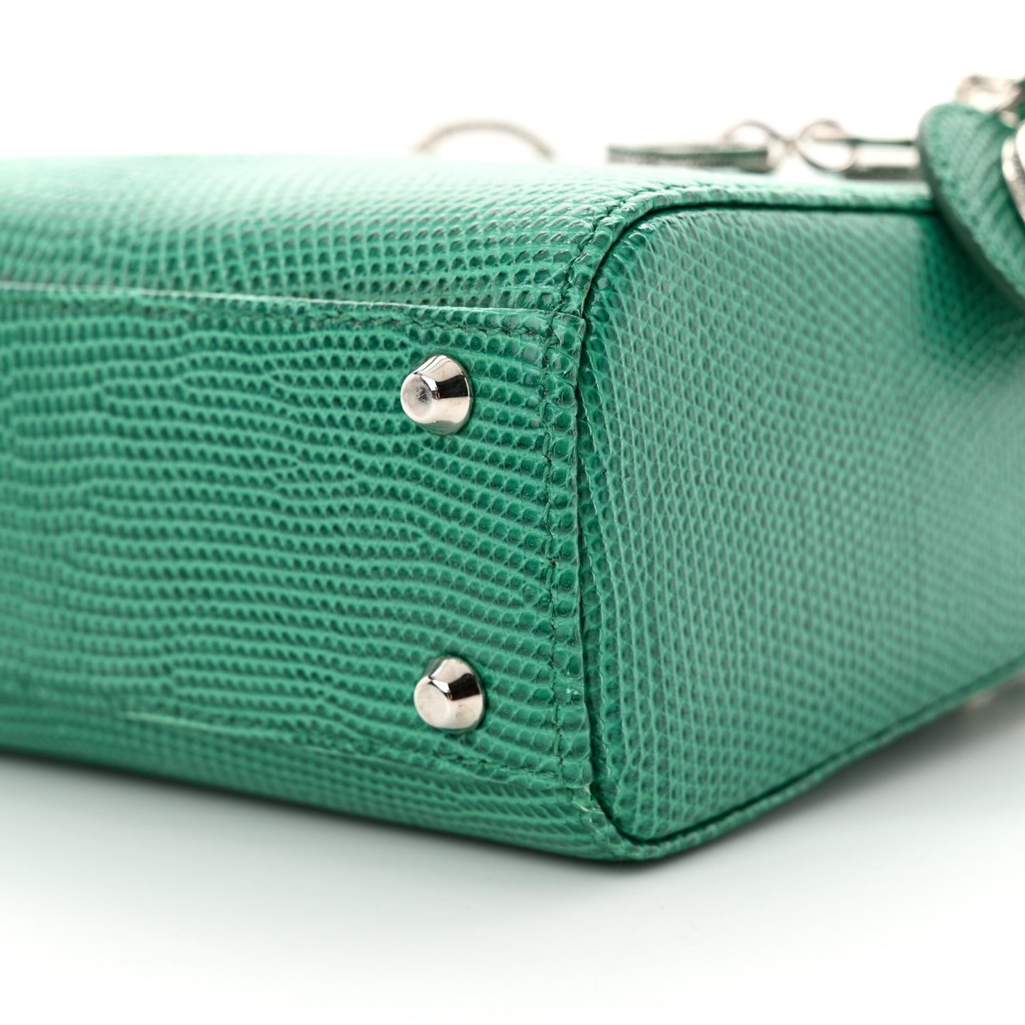 Lizard Swarovski Crystal Mini Lady Dior Green