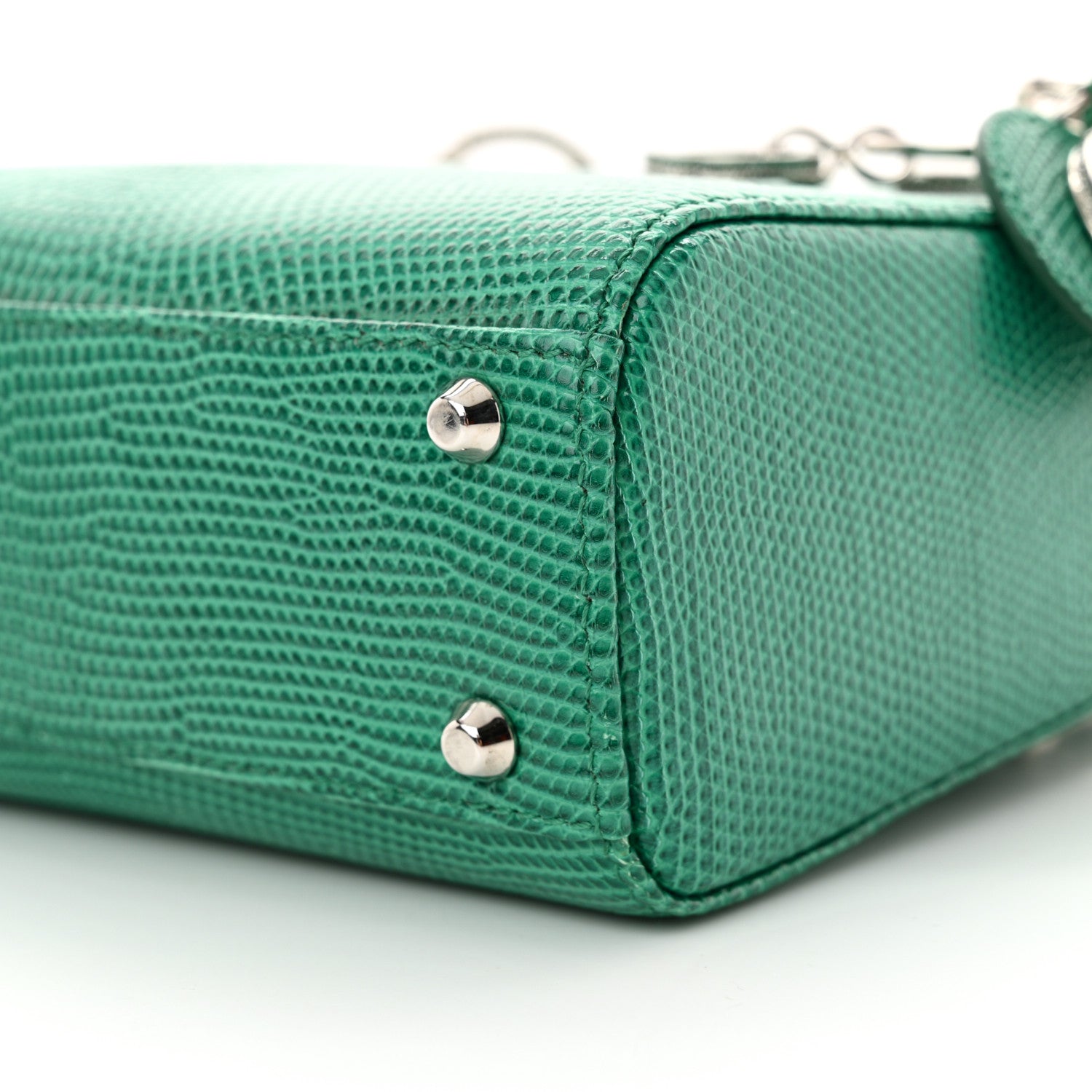 Christian Dior Lizard Swarovski Crystal Mini Lady Dior Green 10 of 11