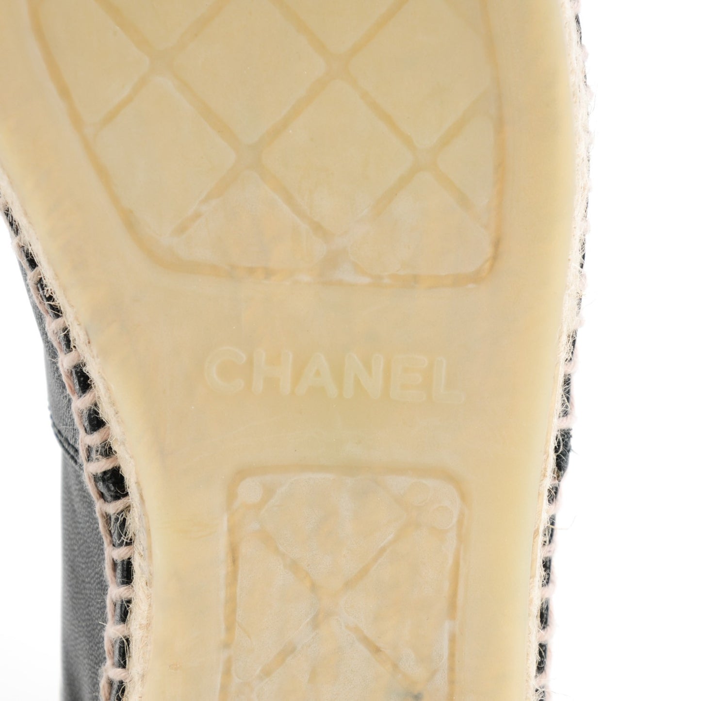 Lambskin CC Espadrilles 39 Black