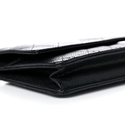 Chanel Caviar Quilted Wallet On Chain WOC Black 9 of 12