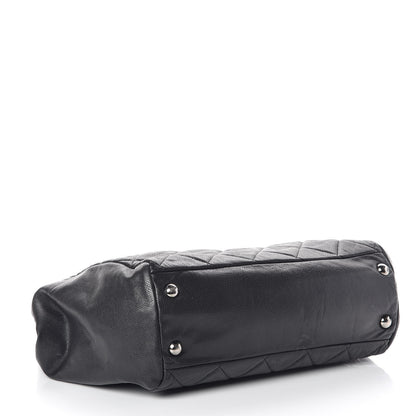 Chanel Soft Caviar Quilted Large Cells Tote Black 4 of 9